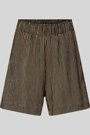 TOM TAILOR Korte loose fit broek met structuurmotief