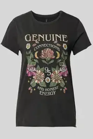 ONLY Regular fit T-shirt van zuivere katoen met motiefprint, model 