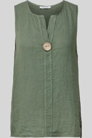 Zabaione Linnen blousetop met applicatie, model 