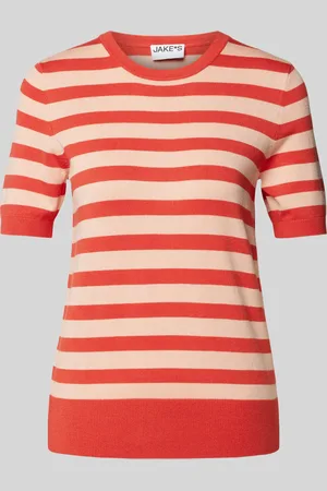 Jake*s Gebreid shirt met ronde hals