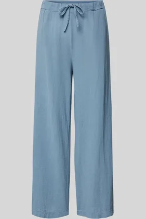 Zabaione Wide leg broek met tunnelkoord, model 