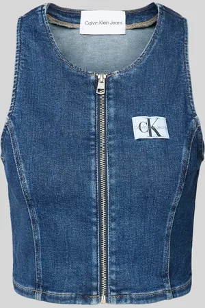 Calvin Klein Korte top met deelbare ritssluiting