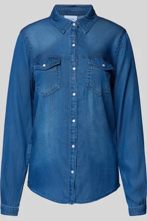 VILA Overhemdblouse met borstzakken, model 