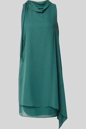 Vera Mont Knielange cocktailjurk met asymmetrische zoom