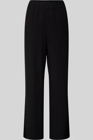 Mac Flared cut stoffen broek met elastische band, model 