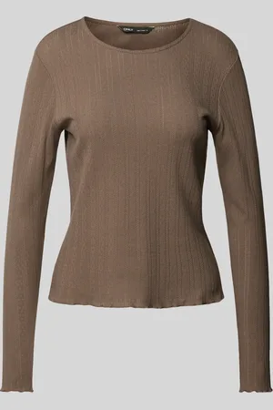 ONLY Shirt met lange mouwen en ajourpatroon, model 