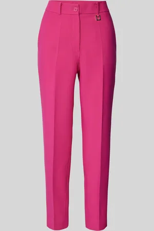 JOOP! Tapered fit stoffen broek met persplooien