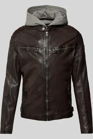 Gipsy Leren jack met capuchon, model 