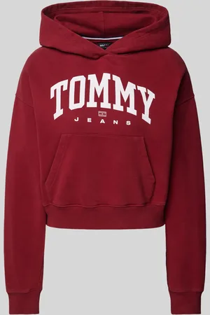 Tommy Hilfiger Korte hoodie met labelprint, model 