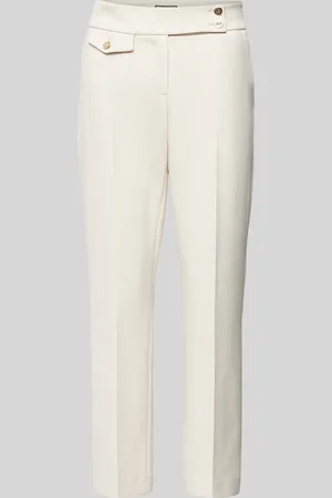 SEDUCTIVE Slim fit stoffen broek met persplooien, model 