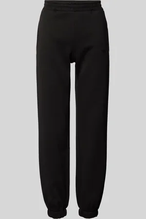 Review Loose fit sweatpants met labelprint