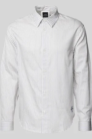 Armani Exchange Regular fit vrijetijdsoverhemd met kentkraag