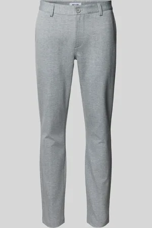 Only & Sons Slim fit stoffen broek met riemlussen, model 