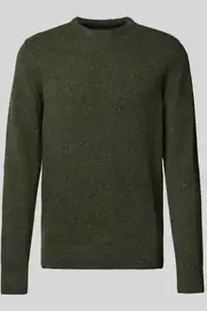 Barbour Gebreide pullover met labelstitching, model 