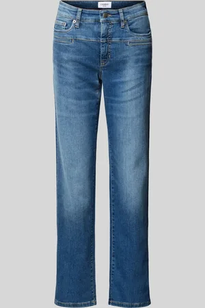 Cambio Straight leg jeans met paspelzakken, model 