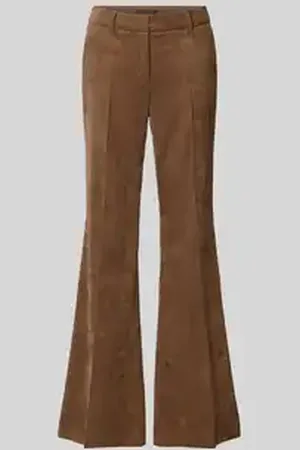 Luisa Cerano Bootcut corduroy broek met persplooien