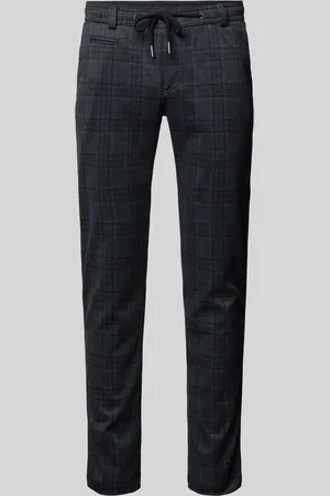 Bugatti Slim fit stoffen broek met tunnelkoord