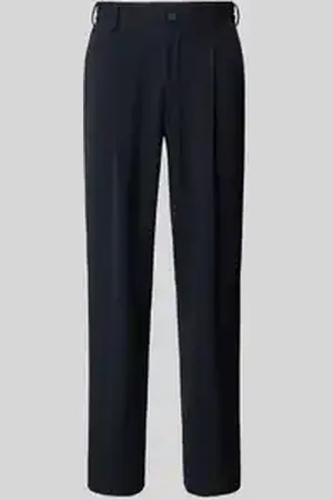 SELECTED Loose fit bandplooibroek met riemlussen, model 