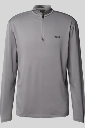 HUGO BOSS Shirt met lange mouwen en schipperskraag, model 