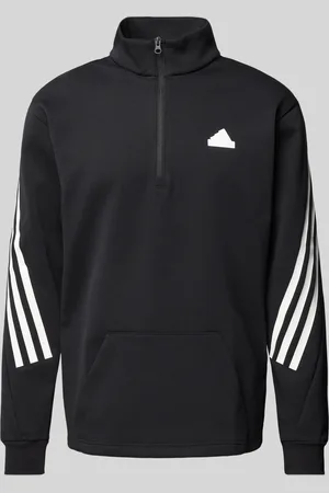 adidas Sweatshirt met opstaande kraag en kangoeroezak