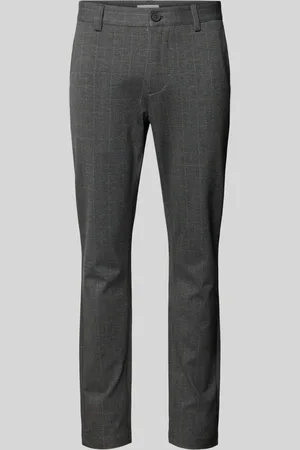 Only & Sons Slim fit stoffen broek met riemlussen, model 