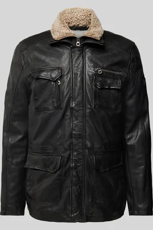 Gipsy Leren jack met klepzakken, model 