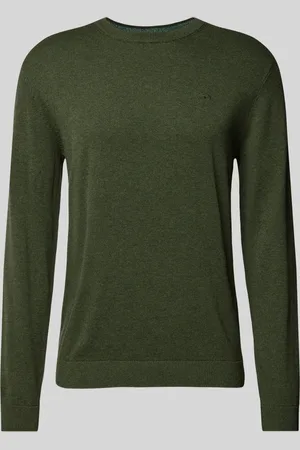 TOM TAILOR Gebreide pullover met labelstitching, model 