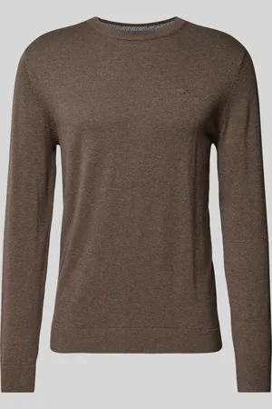 TOM TAILOR Gebreide pullover met labelstitching, model 