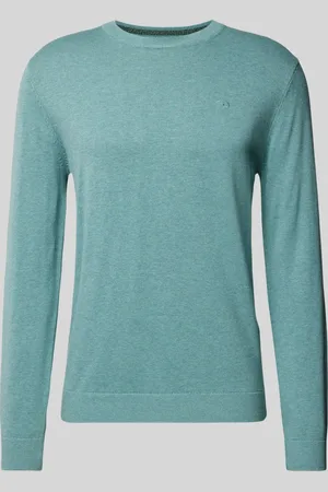 TOM TAILOR Gebreide pullover met labelstitching, model 
