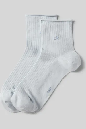 Calvin Klein Sokken met labeldetail in een set van 2 paar