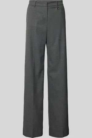 JOOP! Regular fit stoffen broek met persplooien