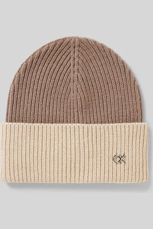 Calvin Klein Beanie in two-tone-stijl van een mix van wol en kasjmier
