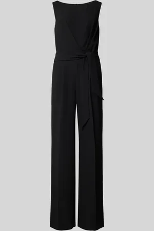 Vera Mont Slim fit jumpsuit met strikceintuur