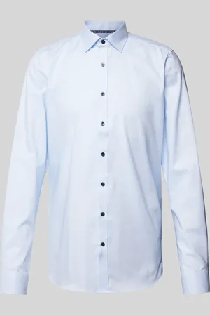 Olymp Slim fit zakelijk overhemd van fijn katoen met extra lange mouwen, model 