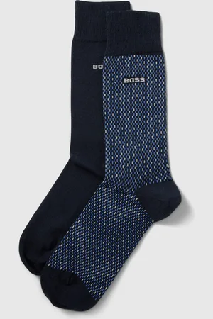 HUGO BOSS Sokken met labeldetail in een set van 2 paar