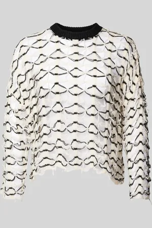 The Ragged Priest Gebreide pullover met geribde ronde hals