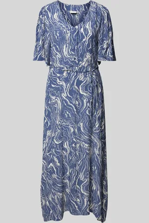 Kaffe Maxi-jurk met strikceintuur, model 