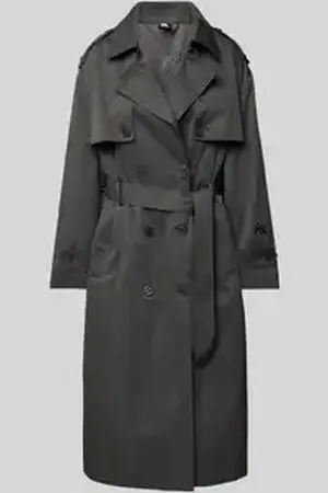 Karo Kauer Trenchcoat met strikceintuur