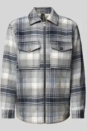 TOM TAILOR Regular fit overhemdjack met voering van teddybont en opgestikte borstzakken