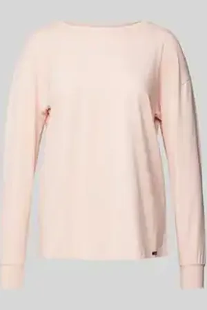 Skiny Shirt met lange mouwen en labelpatch, model 