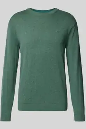 TOM TAILOR Gebreide pullover met ronde hals van puur katoen