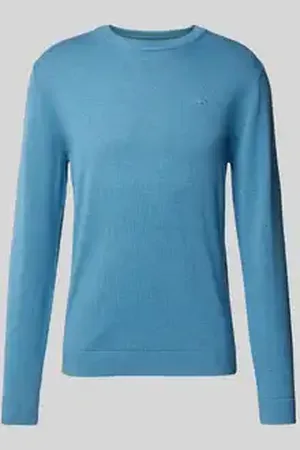 TOM TAILOR Gebreide pullover met ronde hals van puur katoen