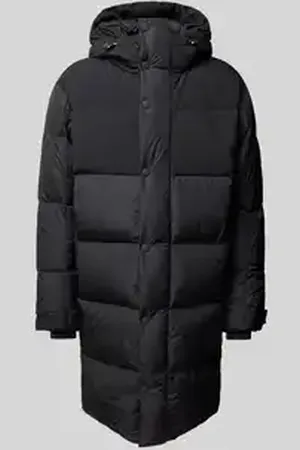 Fire + Ice Lange donsjas met opstaande kraag, model 