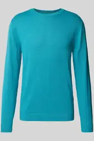 TOM TAILOR Gebreide pullover met ronde hals van puur katoen