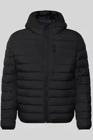 TOM TAILOR Regular fit jack met capuchon en labelstitching