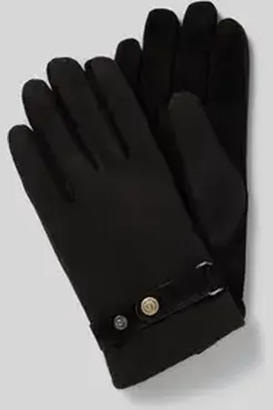 Bugatti Handschoenen met verstelbaar trensje met drukknoop