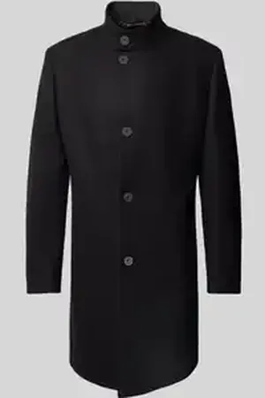 HUGO BOSS Lange jas met opstaande kraag, model 