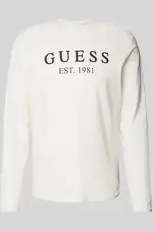 Guess Shirt met lange mouwen en labelprint