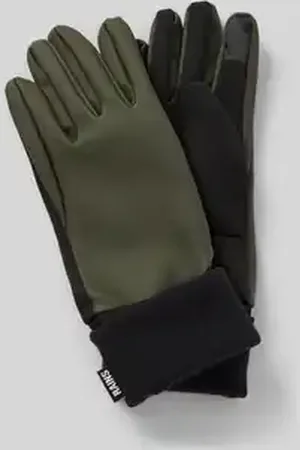 Rains Handschoenen met labeldetail