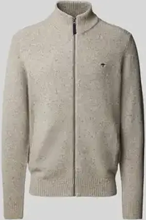 Fynch-Hatton Cardigan met logostitching